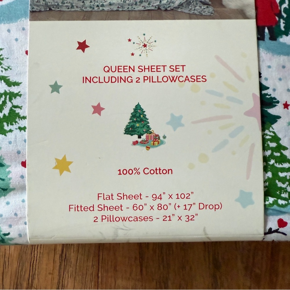 NWT Cath Kidston Shine Bright Cream Queen Sheet Set - Picture 10 of 14